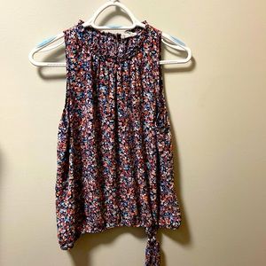 Sienna sky, large, floral print, tank top